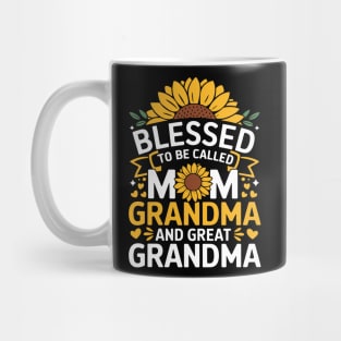 Blessed To Be Called Mom Grandma Great Grandma Mug